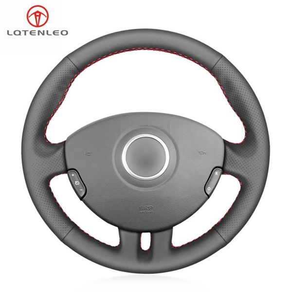 

steering wheel covers lqtenleo black genuine leather cover for clio 3 2005 2006 2007 2008 2009 2010 2011 2012 2013