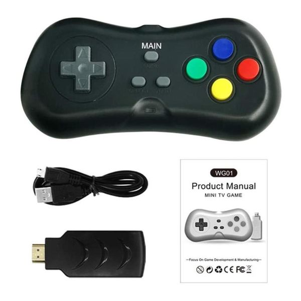 

game controllers & joysticks console 2.4g wireless handheld gamepad portable tv controller mini hd machine players output
