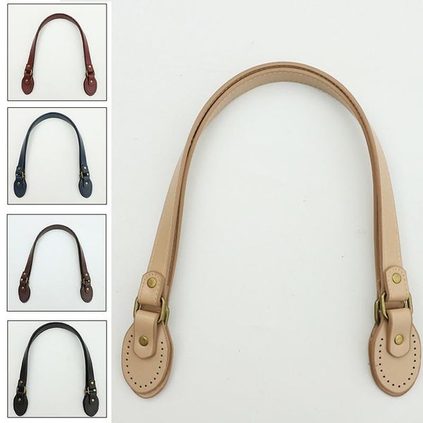 

bag parts & accessories 1/2 pcs strap belt adjustable handbag band shoulder solid color handles detachable pu leather 62cm, Black