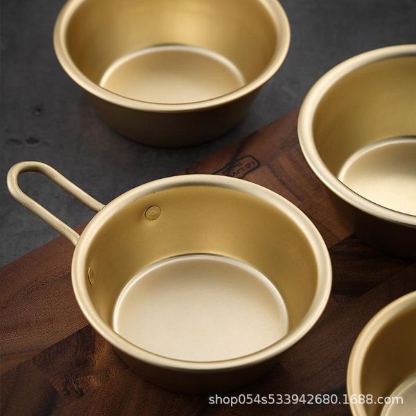 

bowl korean restaurant small yellow wine aluminum with handle dinnerware sets
