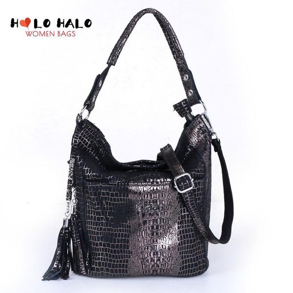 

evening bags fashion female crossbody bag casual shoulder women's wallet serpentine solid color genuine leather high capacity buckets
