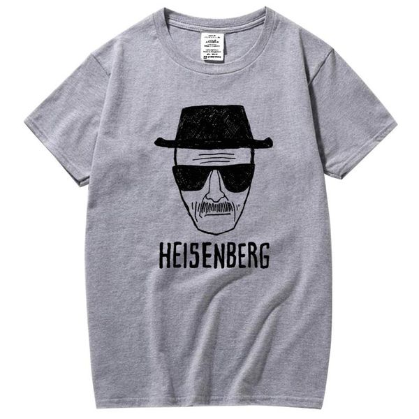 

men's t-shirts xin yi men fashion casual short sleeve 100% cotton loose heisenberg printedtshirt mens tshirt cool, White;black