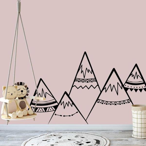 

wall stickers children boys bedroom decoration mural decals tribal hill paper