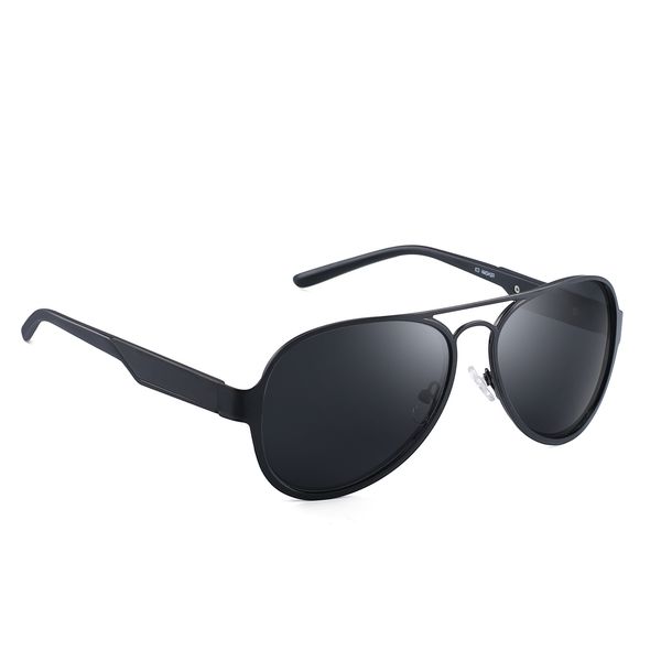 

2022 new men fashion polarized retro metal frame sunglass, White;black