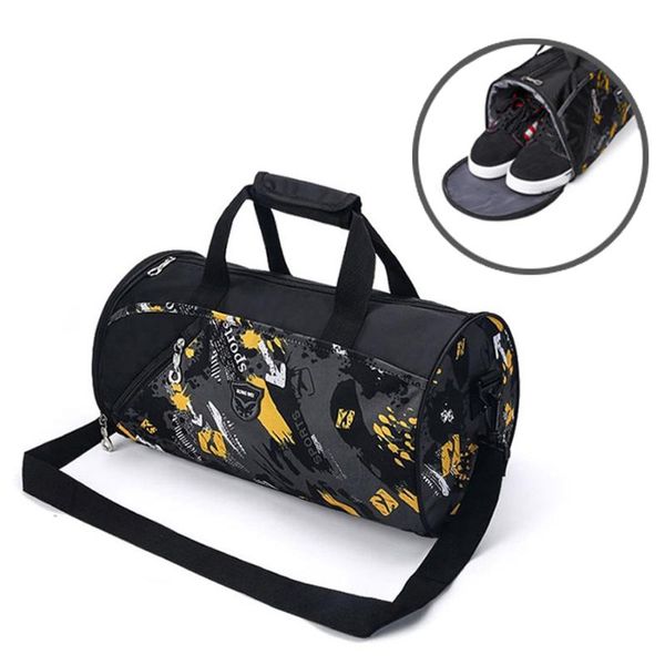 Outdoor-Taschen 20L Herren Sporttasche Nylon Gym Mehrfarbig Wasserdicht für Training Fitness Reisen Duffel Multifunktionshandtasche Sac de