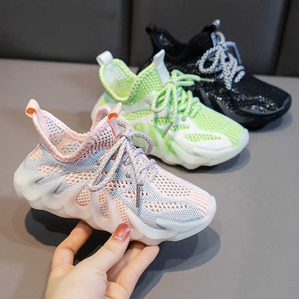 

athletic outdoor kid shoes spring autumn mesh sneakers for girls boys running shoe child sport shoes comfortable children sneakers aa230503, Black