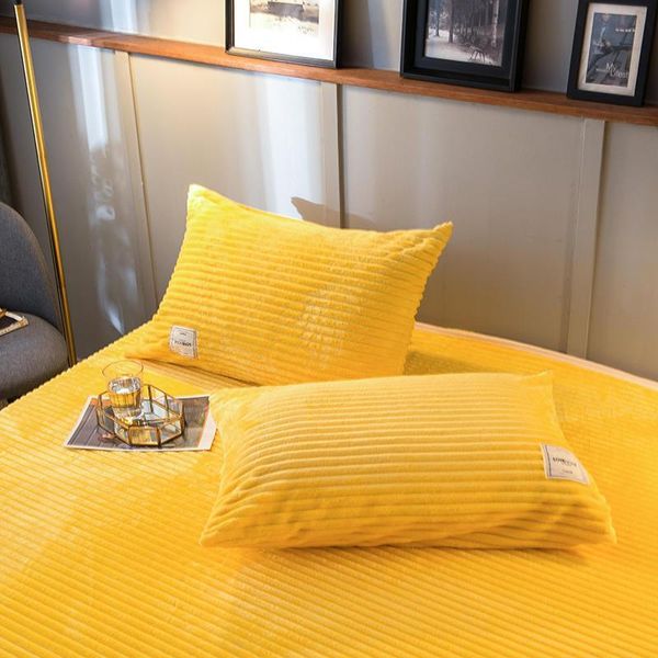 

pillow case 45 flannel pillowcase 300gsm soft thickness sham cover 48x74 covers