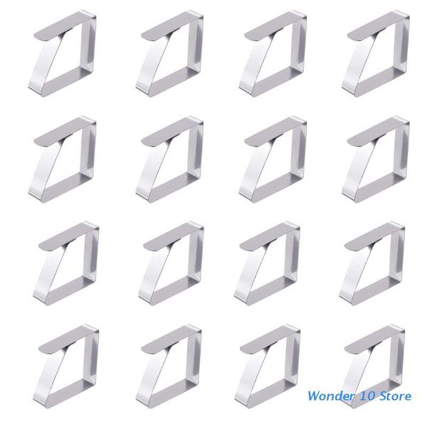 

novelty items 8/16 pcs tablecloth clips stainless steel table cloth clamps flexible picnic cover holders