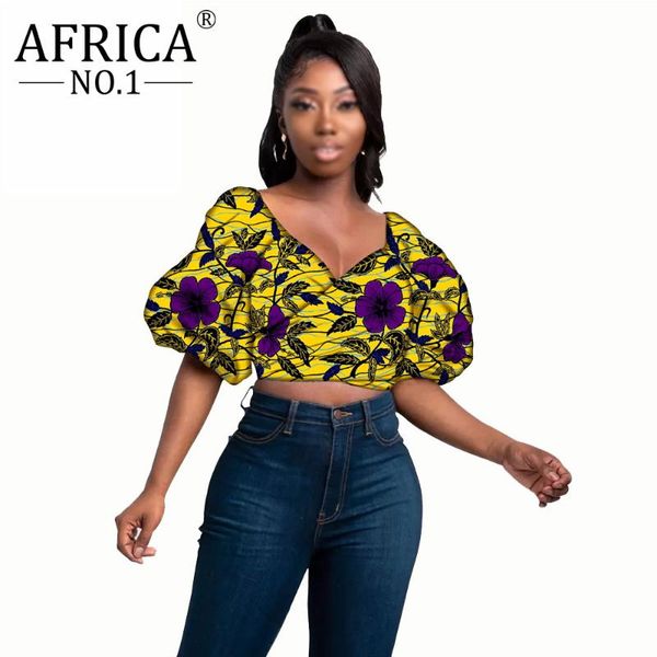 

ethnic clothing african women`s fashion tank streetwear crop party wear short sleeve shirt blouse casual pure cotton s2024010, Red