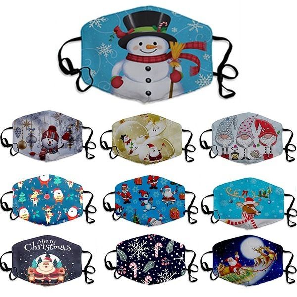 

high-quality masks men's and women's black personalized christmas funny dustproof cotton printed masks koxn