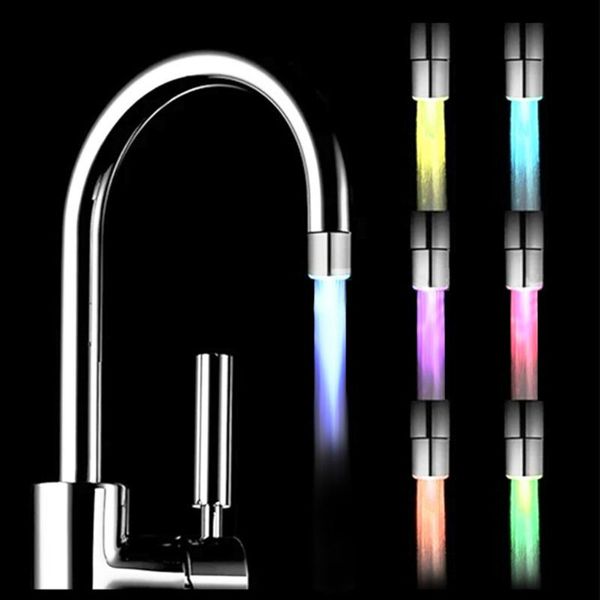 

bathroom shower sets led light faucet color changing temperature sensitive sink tap gradient water for kitchen accessories