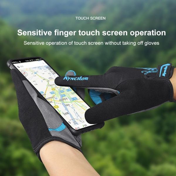 

cycling gloves warm windproof touch screen water repellent non-slip wear-resistant riding sports winter equipment, Black