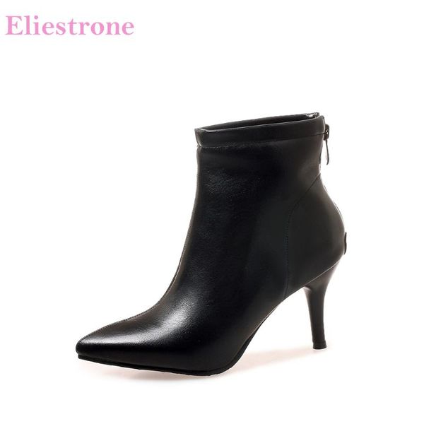 

boots brand winter fashion green black women plain ankle lady wedding shoes high heel ac2084 plus big small size 10 32 43 46