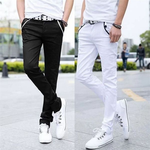 

men's jeans 2015 summer leggings blue pencil korean slim black trendy pants mmw9