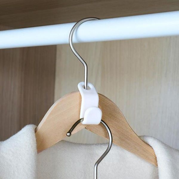 

hangers & racks 12pcs folding storage clothes rack wardrobe hanging hanger connection hook space saving connectors