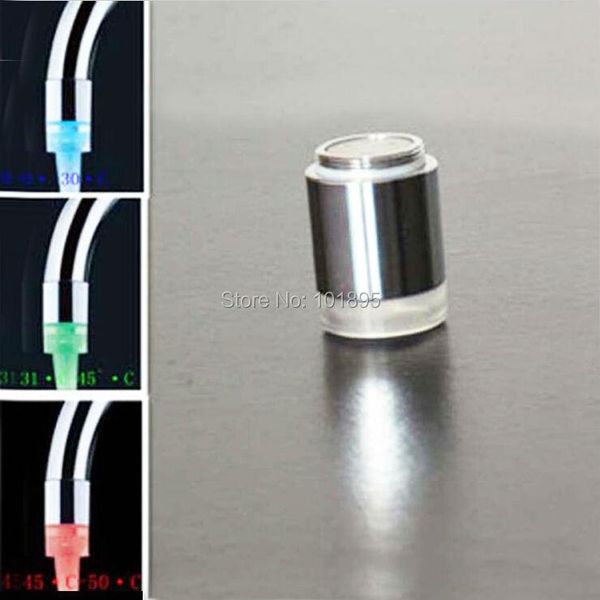

other faucets, showers & accs male thread m24x1 chrome finish 2pcs in lot self power abs and brass faucet aerator with led