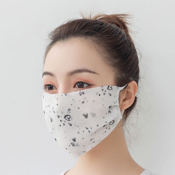 

chiffon printing sunshade outdoor iving riding mask anti haze sunscreen dust veil