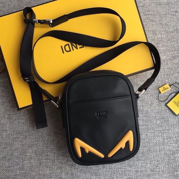 

covendi monster eye genuine leather leisure messenger mobile phone classic men's bag ysj