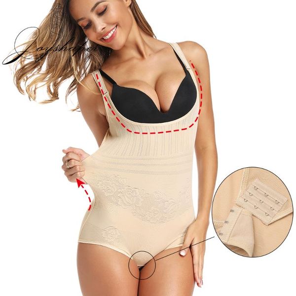

women's slimming underwear bodysuit body waist shaper shapewear postpartum recover corset seamless bulifter tummy control shapers, Black;white