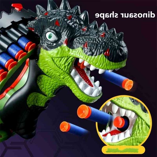 

5444children dinosaur bracelet electric burst soft bullet gun high capacity shooting toy for boys and girls with great power