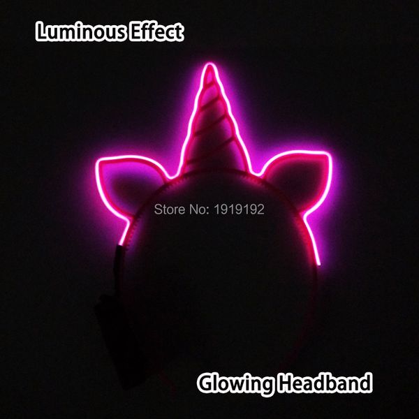 

costume accessories new style unicorn led headband christmas party supplies el glowing flashing head decoration for christmas headbands by 1, Silver