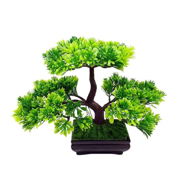 

artificial guest-greeting pine bonsai mini simulation tree plant home decor (green) decorative flowers & wreaths