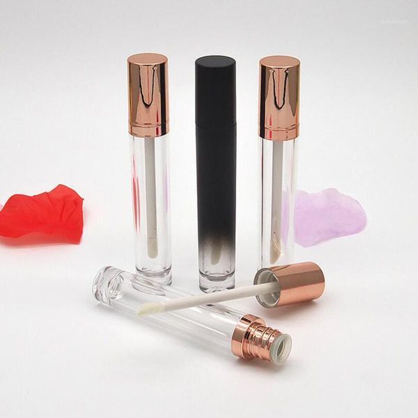 

storage bottles & jars 20pcs 5.5ml empty lip gloss tubes gradient black rose gold refillable makeup cosmetic tint base containers travel