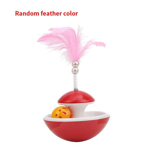 

cat toys bell tumbler rolling scratching ball pet toy products entertainment interactive feather