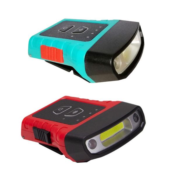 

bike lights rechargeable clip on cap light motion sensor headlamp for fishing campingwaterproof hands cob led baseball
