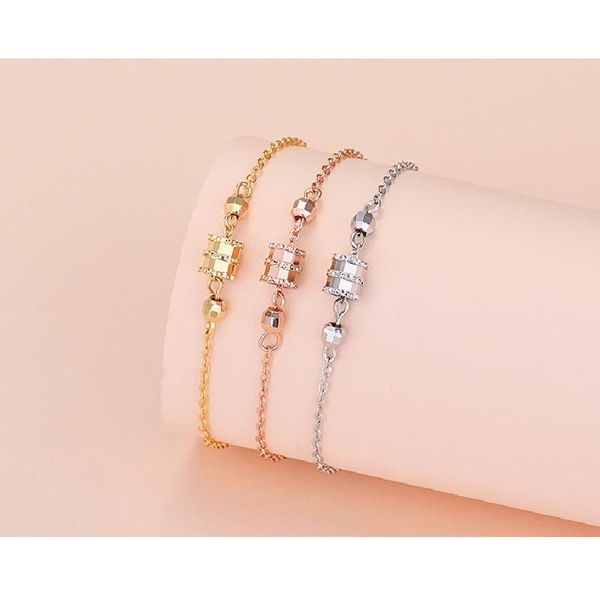 

korean style simple and fresh adjustable length girl bracelet, suitable for girls birthday gifts charm bracelets, Golden;silver
