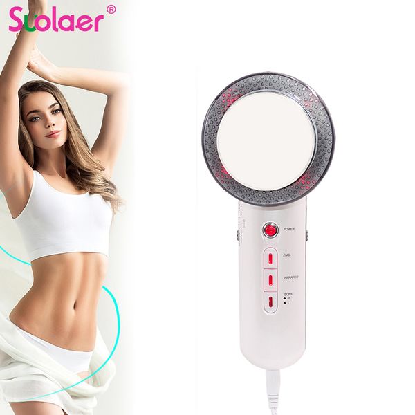 

drop shipping 3 in 1 ultrasound cavitation ems ultrasonic body slimming massager fat burner galvanic infrared ultrasonic therapy