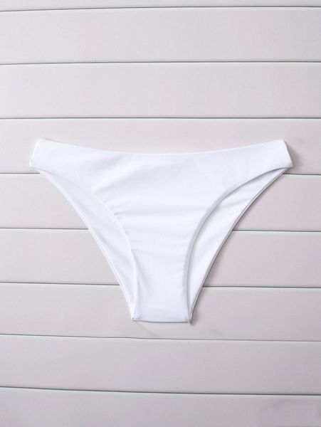 

solid bikini panty 57fj#, White;black