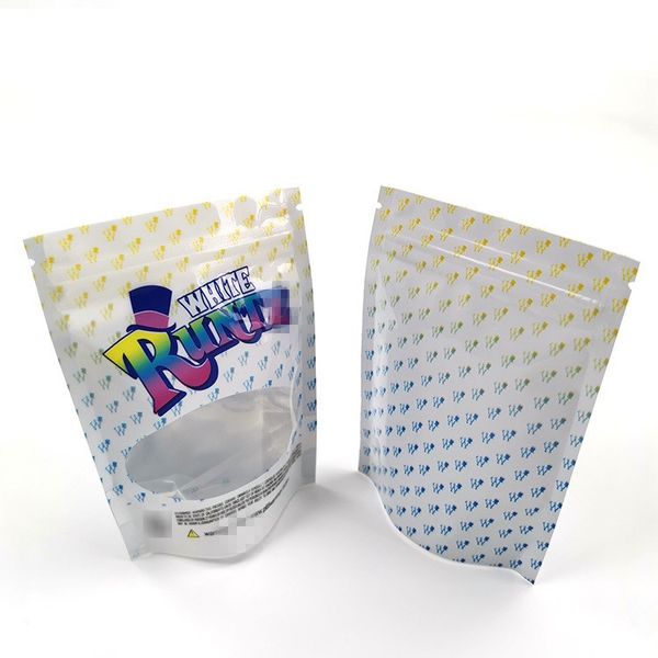 

in stock 3.5g runtz mylar bag empty resealable ziplock plastic cookie edibles bags smell proof doypack dhl free