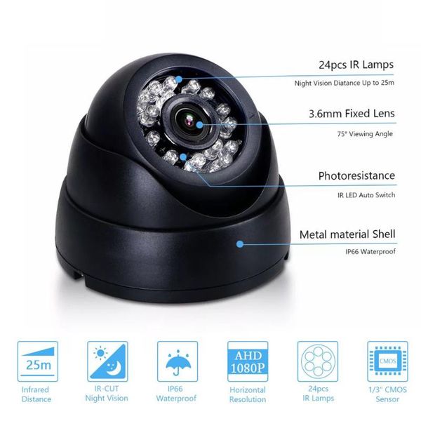 

webcams hd security camera ahd surveillance dome infrared night vision monitor for analog dvr ntsc system home outdoor