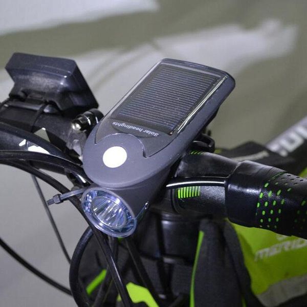 

rechargeable solar bicycle light mtb bike headlights cycling riding waterproof lamp lights