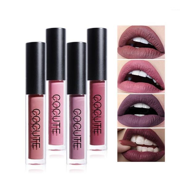 

moisturizing nourishing matte metallic lipstick for long lasting not easy to discolor profissional lip1