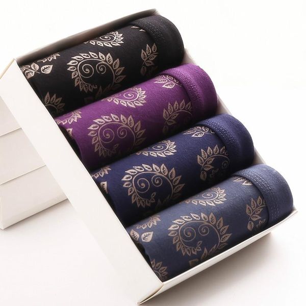

underpants boxershorts men underwear modal boxer print casual male breathable u pouch panties underware 4pcs big size 7xl, Black;white