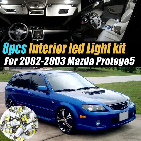 

10x super white car interior led light bulb kit for 2002-2003 mazda protege5