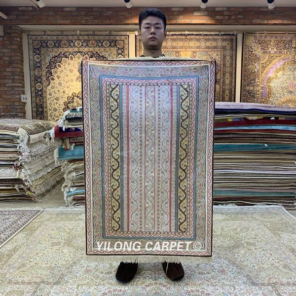 

yilong 2.5'x4' small area rug hand knotted persian carpet (hf169b) carpets