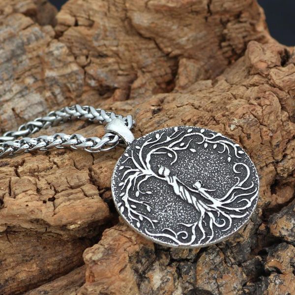 

pendant necklaces norse yggdrasill viking amulet tree of life necklace, Silver