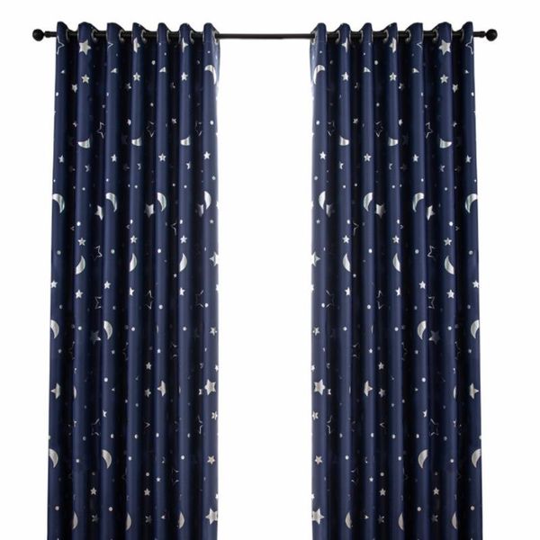 

curtain & drapes northern european style contracted star and moon living room full shading heat insulation