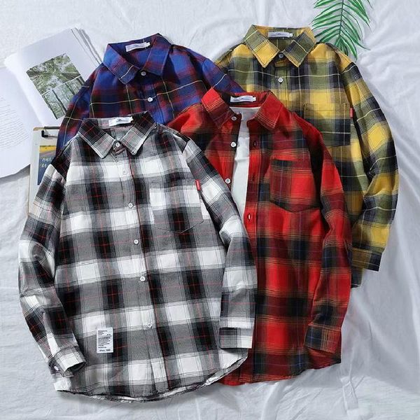 

men's casual shirts europe and america style sub leisure men women long sleeves shirt contracted neutral trend fashion inch, White;black