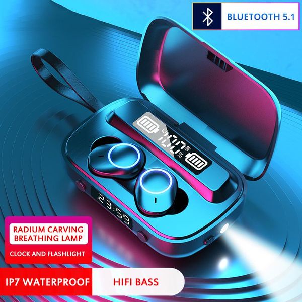 

f9-a13 tws breathing light wireless earphones bluetooth earbuds sports fitness headsets ipx7 waterproof earphone buds headphones
