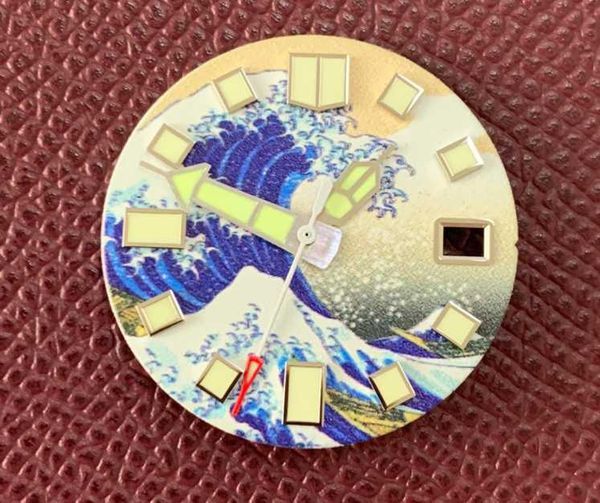 

repair tools & kits 28.5mm super strong green luminous watch dial for nh35 movement