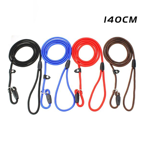 

140cm adjustable pet leash rope outdoor training dog leashes and collar set nylon lead belt for small large dogs product stuff collars &