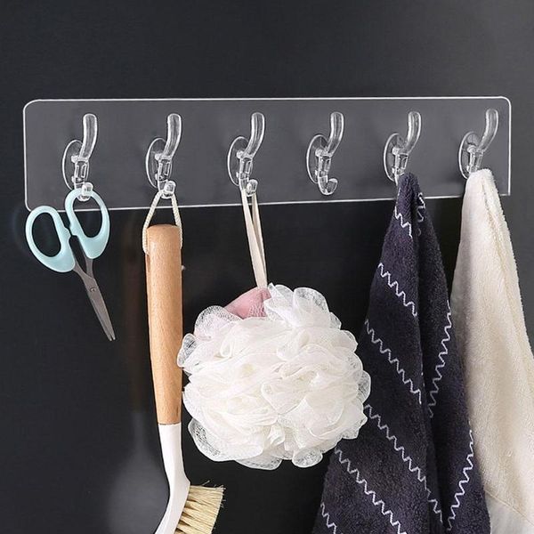 

hooks & rails hook up multifunction storage kitchen accessories a row sticky home clothes and hats bathroom behind the door tool