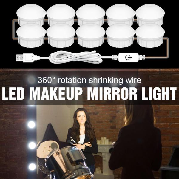 

wall lamp led makeup mirror light usb 12v make up bulbs 2 6 10 14 pcs bathroom cosmetic lighting for vanity cabinet