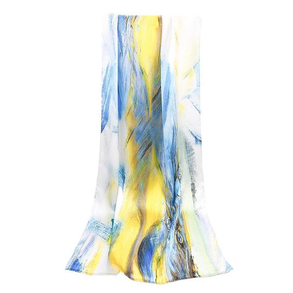 

scarves store counters and mulberry silk female joker the spring autumn period thin scarf, Blue;gray