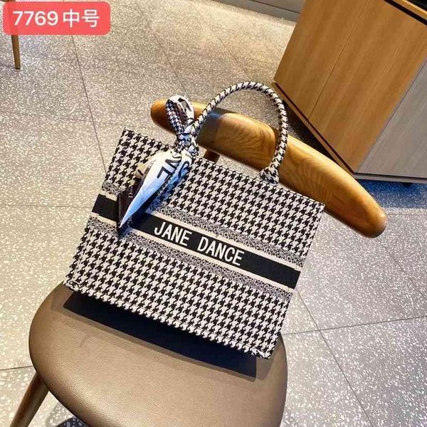 

luxury herme handbags and storage d star's same net red embroidery canvas mini shopping letter tot portable one shoulder