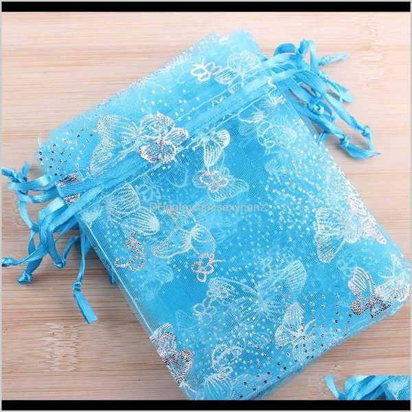 Caschetti, display di imballaggio Delivery Drop 2021 Lubingshine 15x20cm 200 pezzi Gioielli Gift Organza Bags Candy Candy Candys Wholesale Butterfl